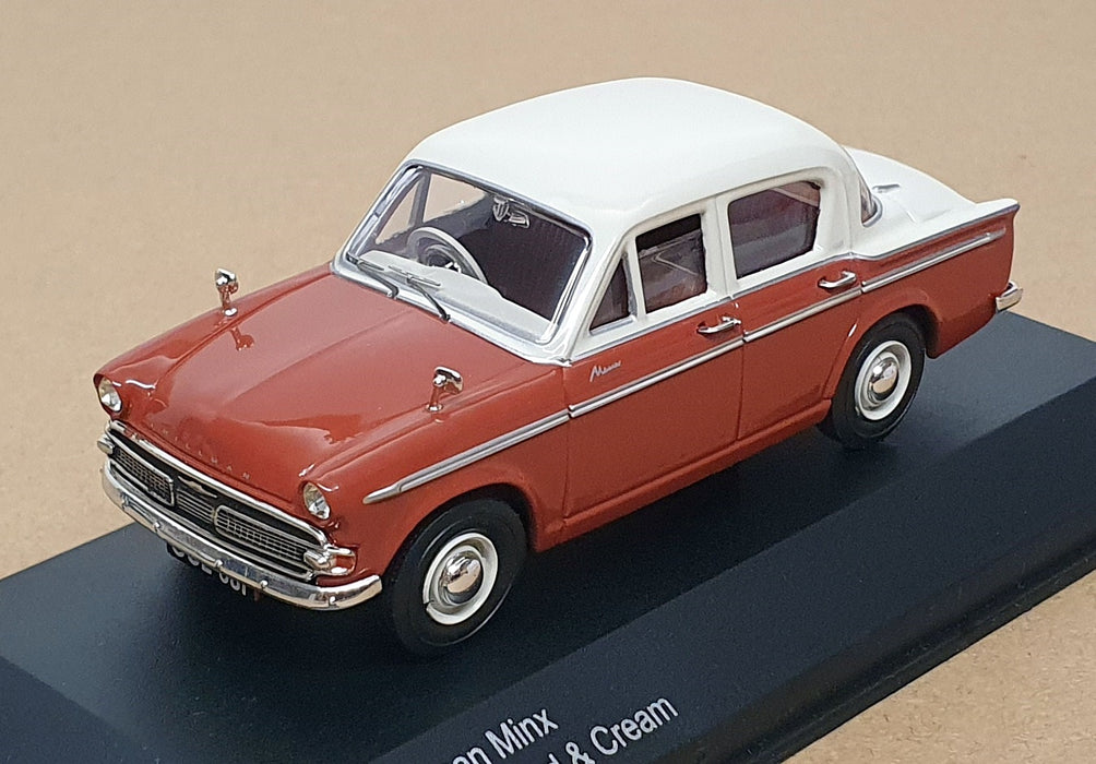 Vanguards 1/43 Scale VA06800 - 1960 Hillman Minx Mk3A - Ember Red/Cream
