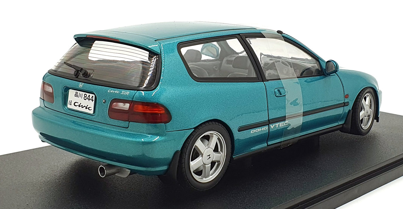 Solido 1/18 Scale Diecast S1810405 - 1991 Honda Civic (EG6) Aztec - Met. Green