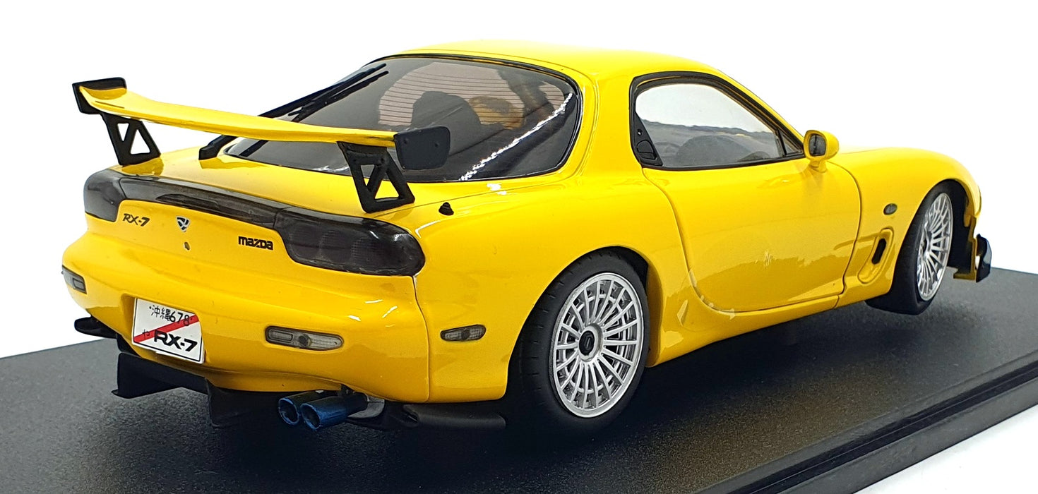 Solido 1/18 Scale Diecast S1810603 - 1994 Mazda RX7 FD RS Yellow Street Fighter