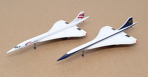 Corgi Gemini Jets 1/400 Scale Diecast GJBAW443 - Concorde Two Piece Set