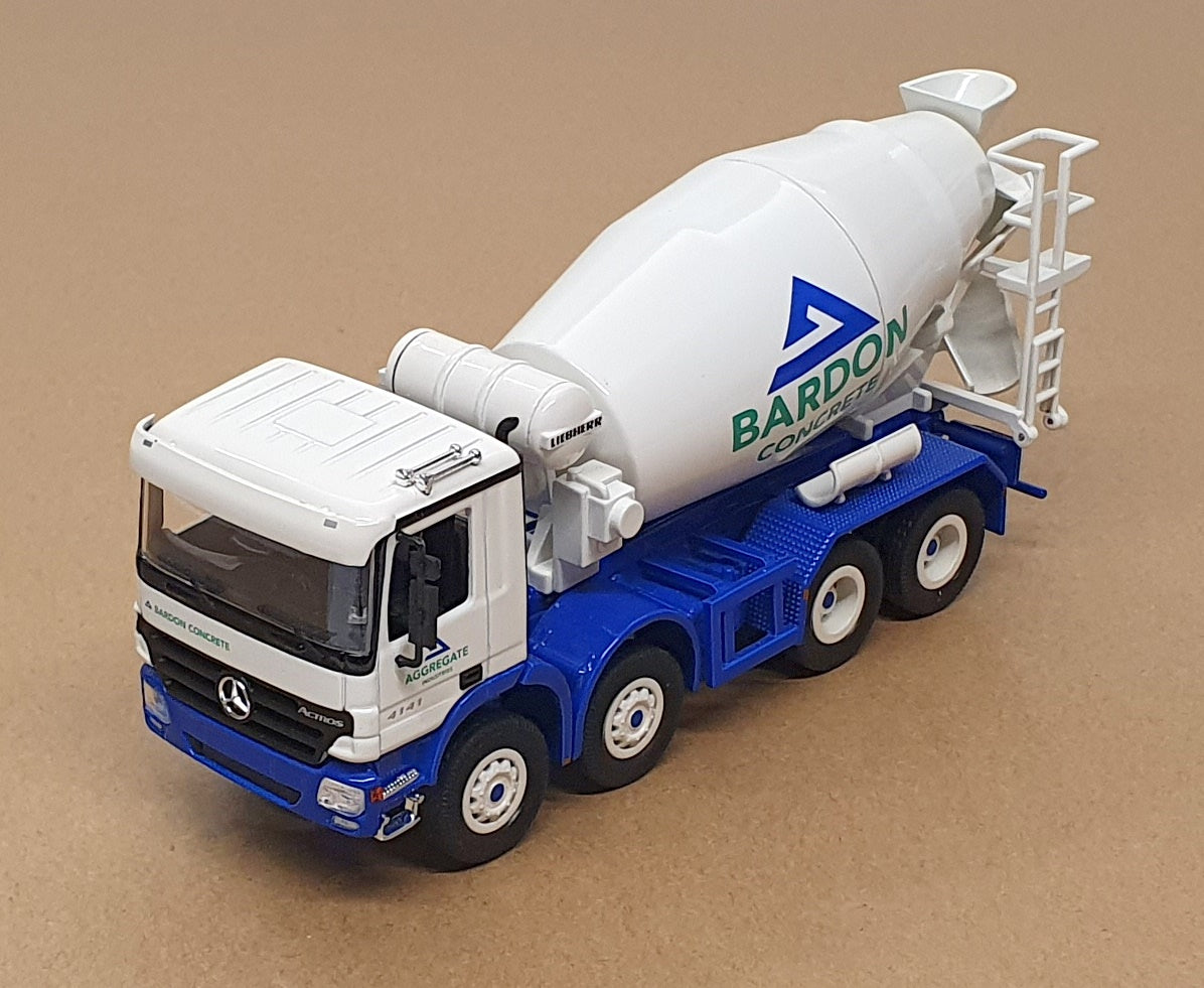 NZG 1/50 Scale 534/06 - Mercedes Benz Actros Cement Mixer Truck Bardon Concrete