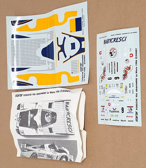 Starter 1/43 Scale Unbuilt Kit STR001 - Porsche 956 Disney Le Mans 1986