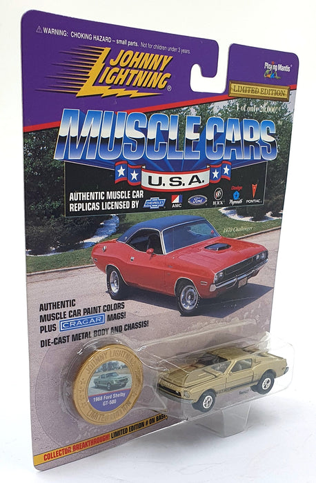 Johnny Lightning 1/64 Scale 202-03 Muscle Cars USA 1968 Ford Shelby GT-500 Gold