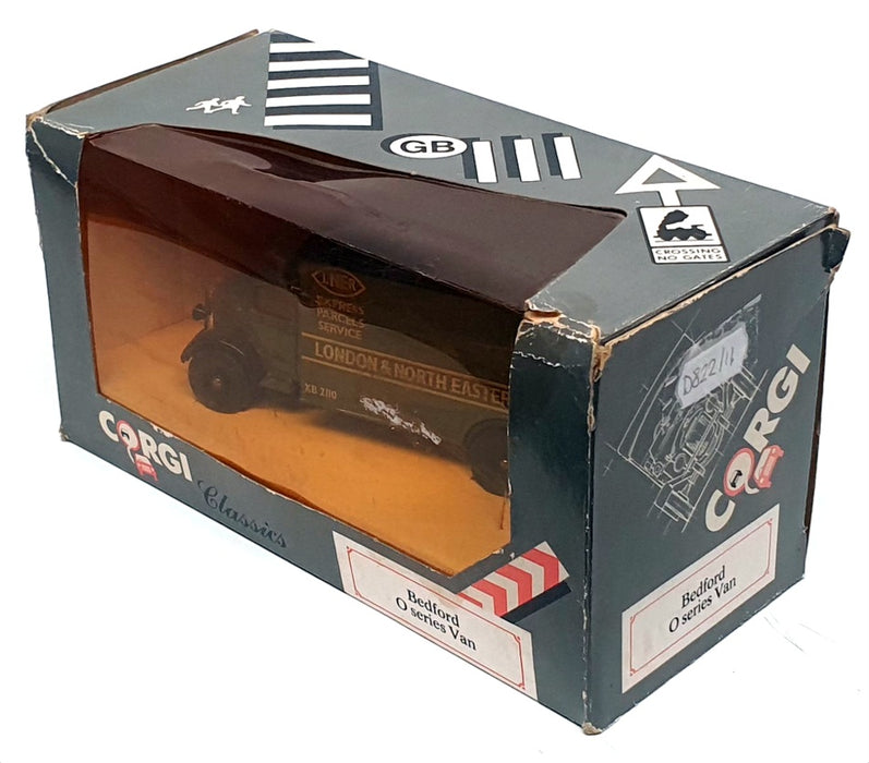 Corgi Appx 14cm Long D822/11 - Bedford O Series Van (LNER) Blue