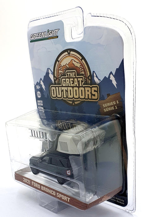 Greenlight 1/64 Scale 38010-F - 2021 Ford Bronco Sport - Black