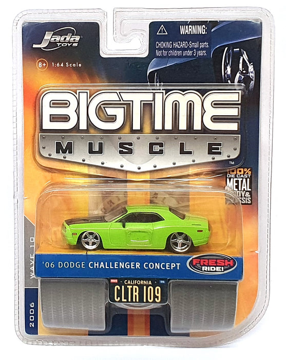 Jada Toys 1/64 Scale 12006 - 2006 Dodge Challenger Concept - Green/Black