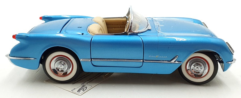 Franklin Mint 1/24 Scale Diecast B11TC54 - 1955 Chevrolet Corvette - Blue