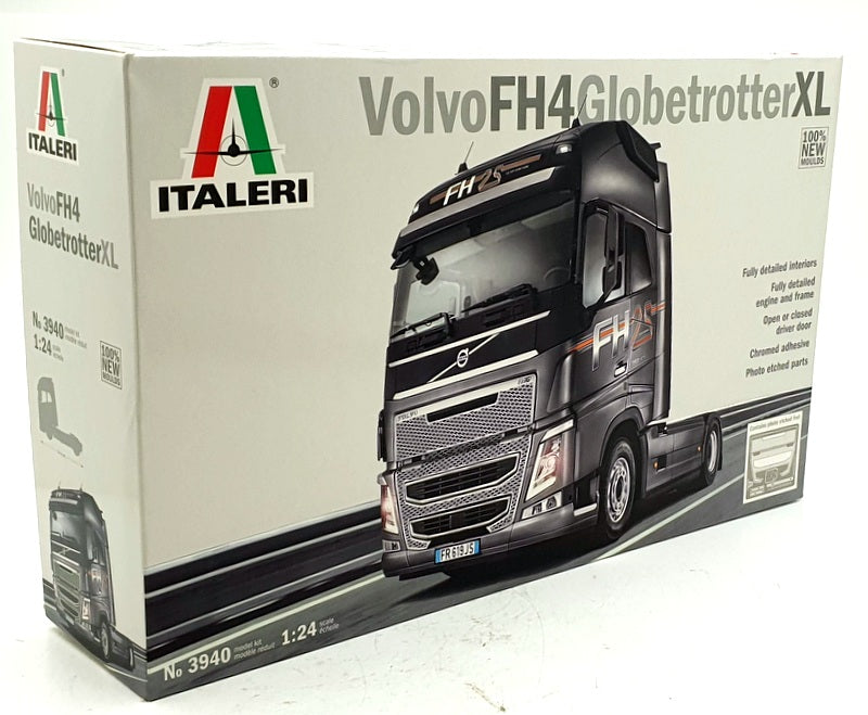 Italeri 1/24 Scale Unassembled Kit 3940 - Volvo FH4 Globetroter XL Truck - Grey