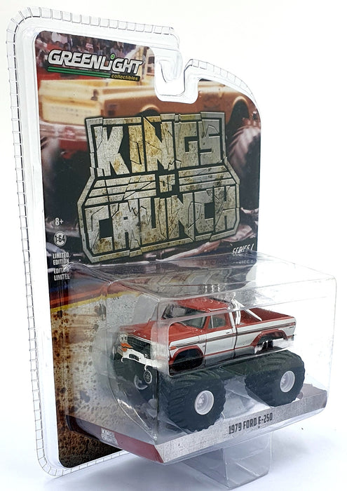Greenlight 1/64 Scale 49010-F - 1979 Ford F-250 - Red/White