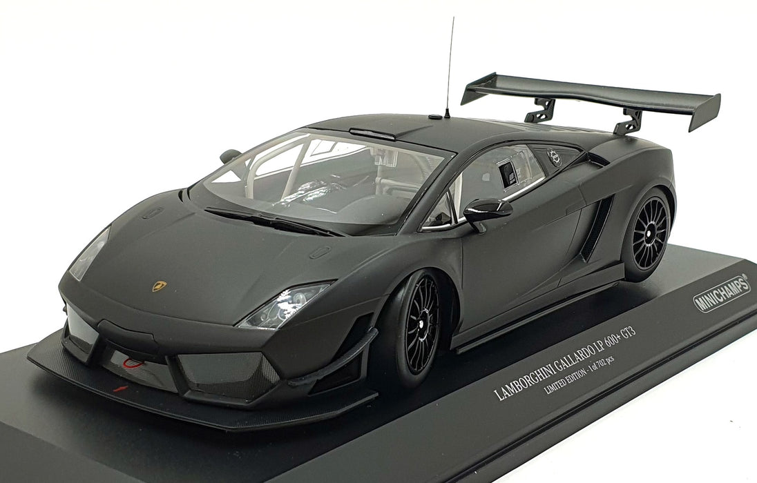Minichamps 1/18 Scale - 151 111100 Lamborghini Gallardo LP600 GT3 - Matt Black