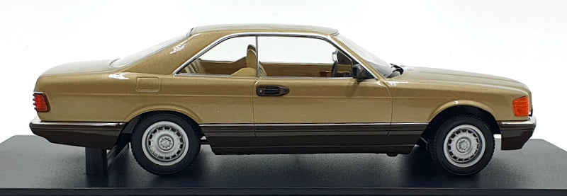 KK 1/18 Scale Diecast KKDC180335 - 1987 Mercedes 500 SEC (C126) - Met Gold
