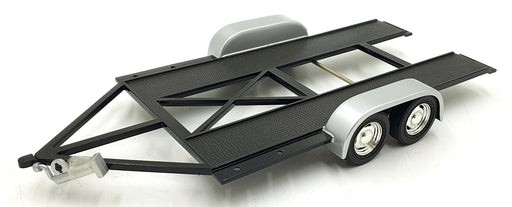 GMP 1/18 Scale Diecast 2601 - Trailer With Tire Rack/Ramps - Black/Grey