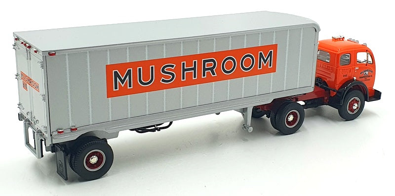 First Gear 1/34 Scale 19-1854 1953 White 3000 Tractor Trailer Mushroom Freight