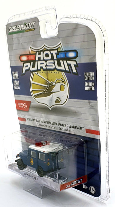 Greenlight 1/64 Scale 42980-A - 1974 Jeep DJ-5 Police Car - Indianapolis PD