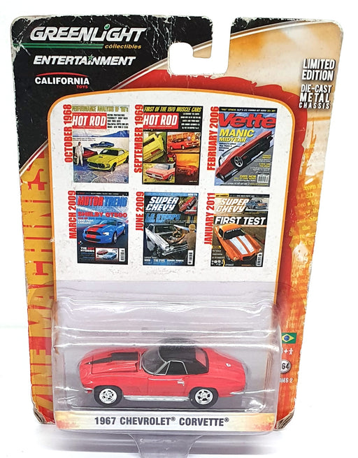 Greenlight 1/64 Scale 21740-X - 1967 Chevrolet Corvette - Red