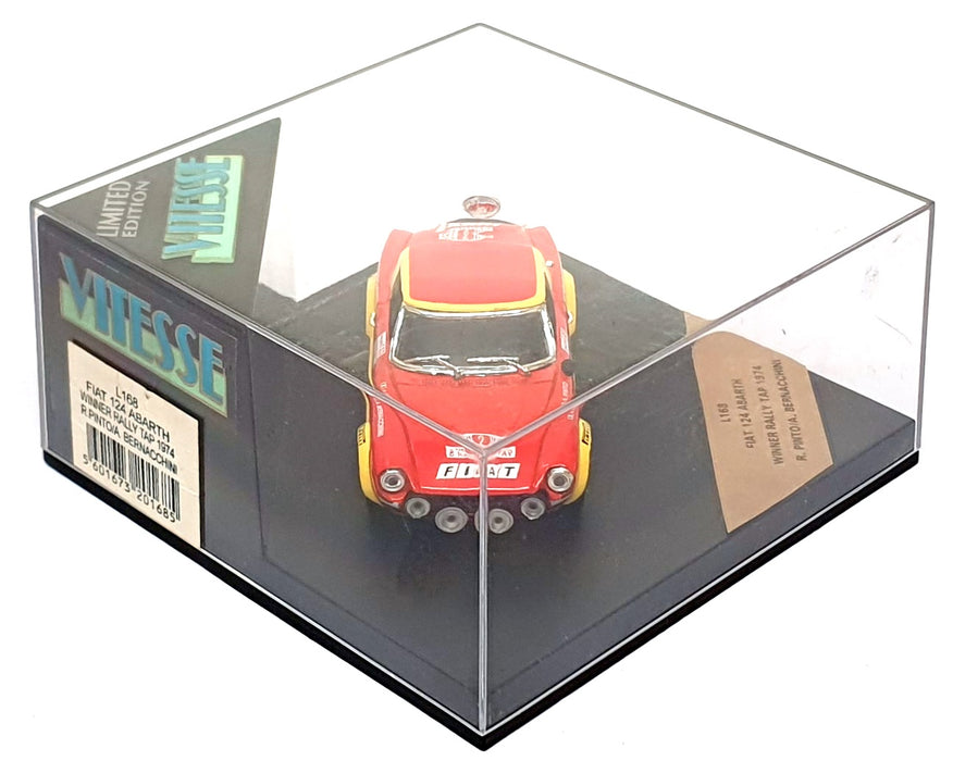 Vitesse 1/43 Scale L168 - Fiat 124 Abarth #2 Winner Rally Tap 1974