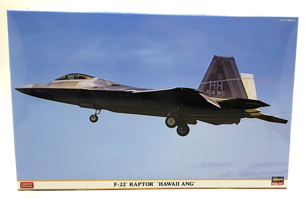 Hasegawa Kits 1/48 Scale 07555 - F-22 Raptor 'Hawaii ANG' Aircraft
