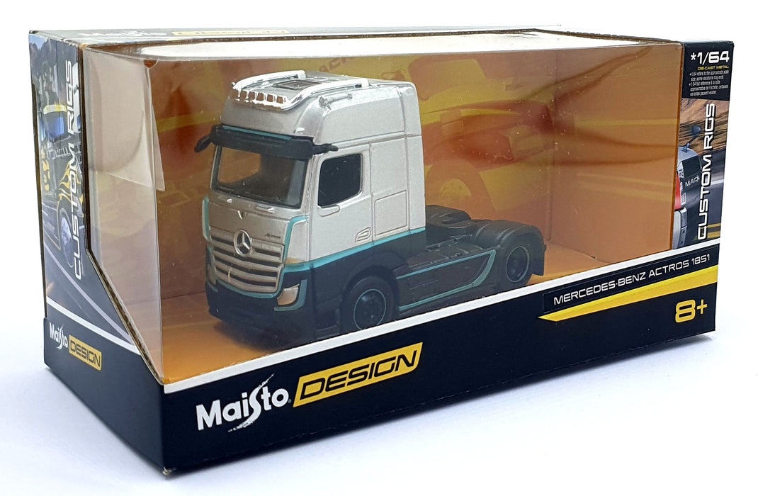 Maisto 1/64 Scale Diecast 12389 - 1851 Mercedes-Benz Actros - Silver