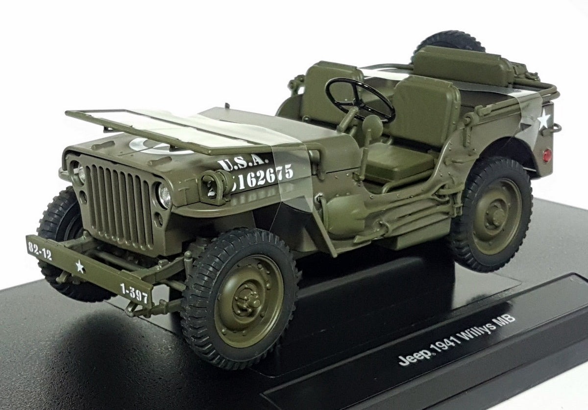 Welly 1/18 Scale Diecast 18055W - 1941 Jeep Willys MB Open top US Army