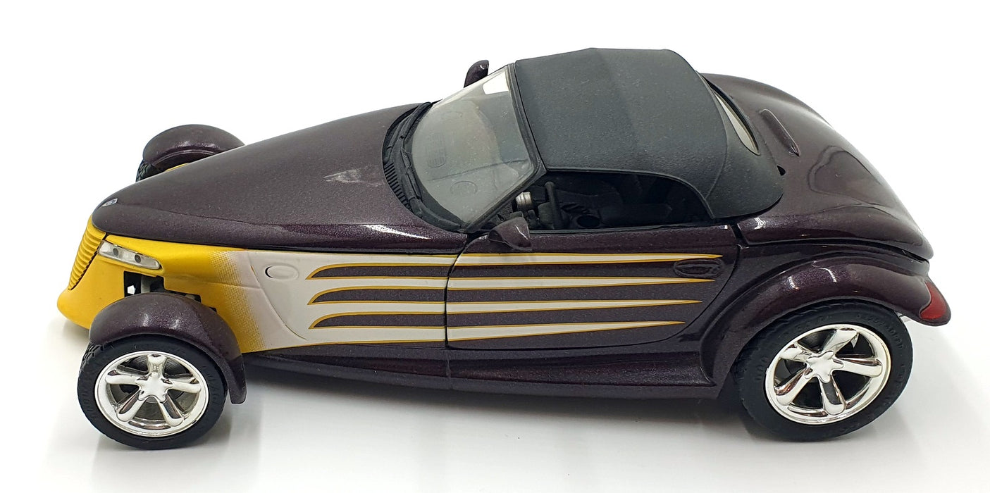 Anson 1/18 Scale Diecast 16126D - Plymouth Prowler - Met Dark Maroon