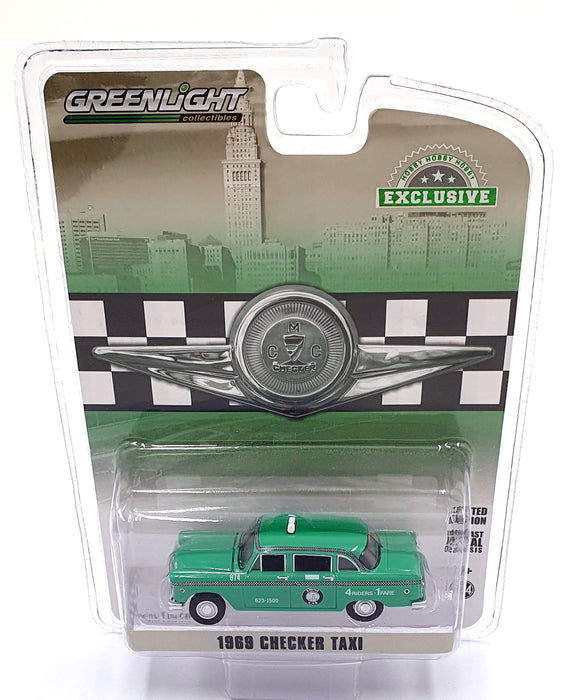 Greenlight 1/64 Scale 30232 - 1969 Checker Taxi - Green