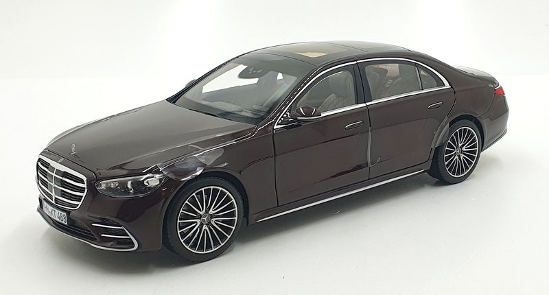 Norev 1/18 Scale Diecast 183804 2021 Mercedes-Benz S-Class AMG-Line Red  Metallic — R.M.Toys Ltd