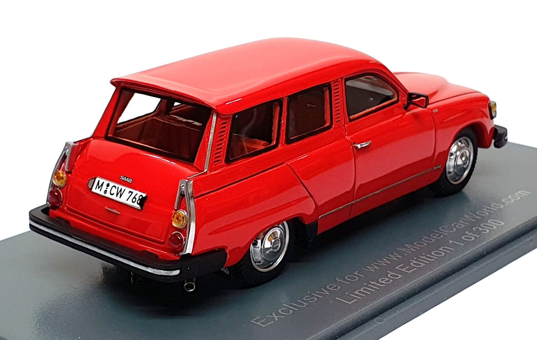 Neo 1/43 Scale Resin NEO 43768 - Saab 95 GL - Red
