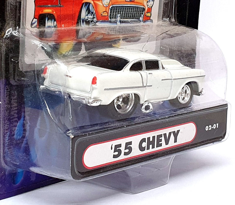 Muscle Machines 1/64 Scale 71161 02-01 - 1955 Chevy - White