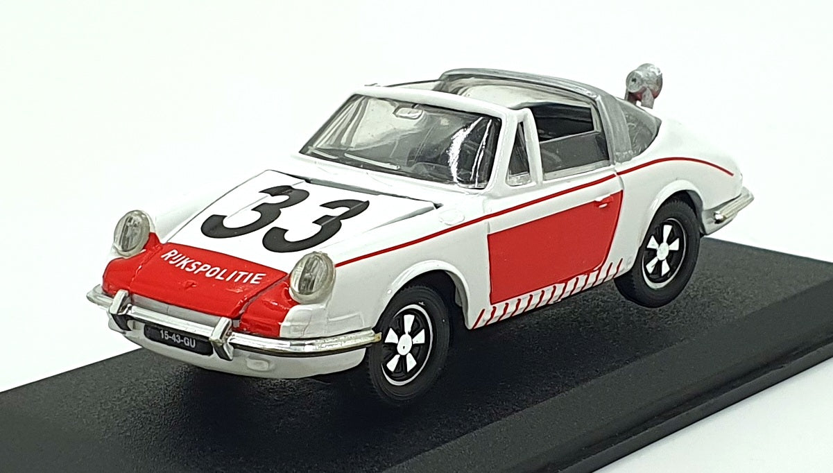 Eligor 1/43 Scale 100878 - Porsche 911 Targa Rijspolitie #33 - White/Red