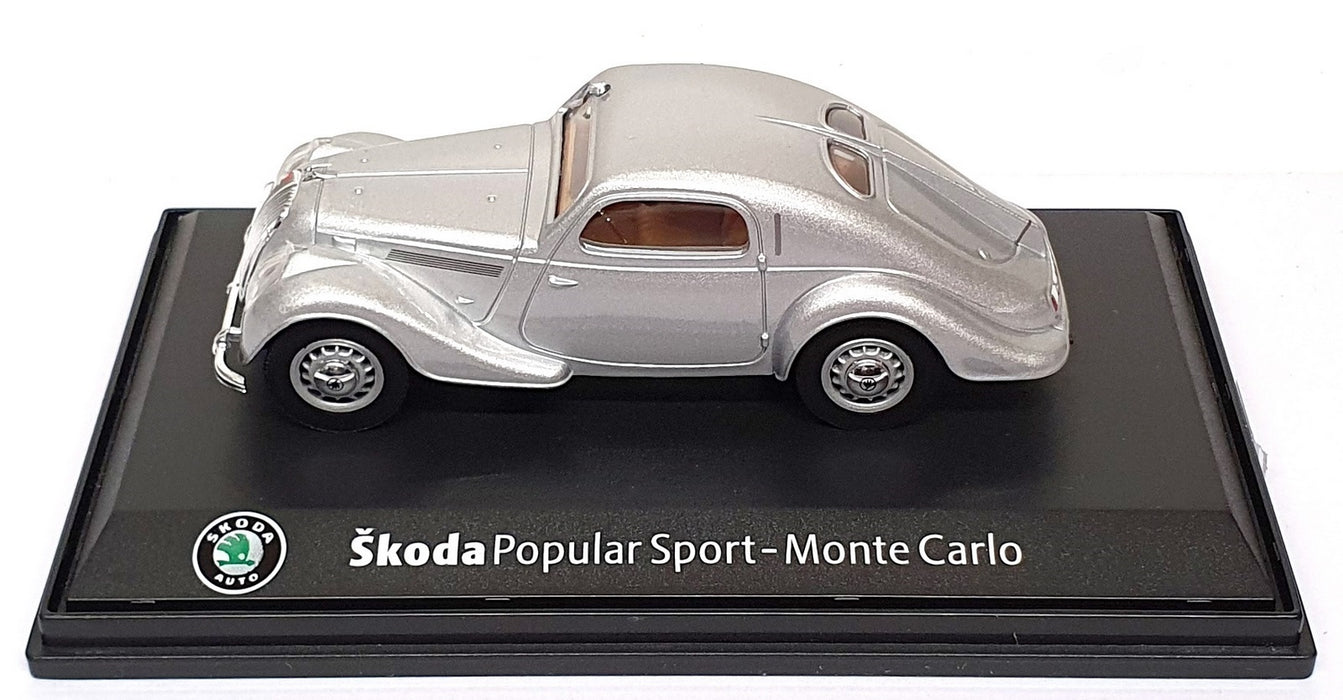 Abrex 1/43 Scale 143ABH903A - Skoda Popular Sport Monte Carlo - Silver