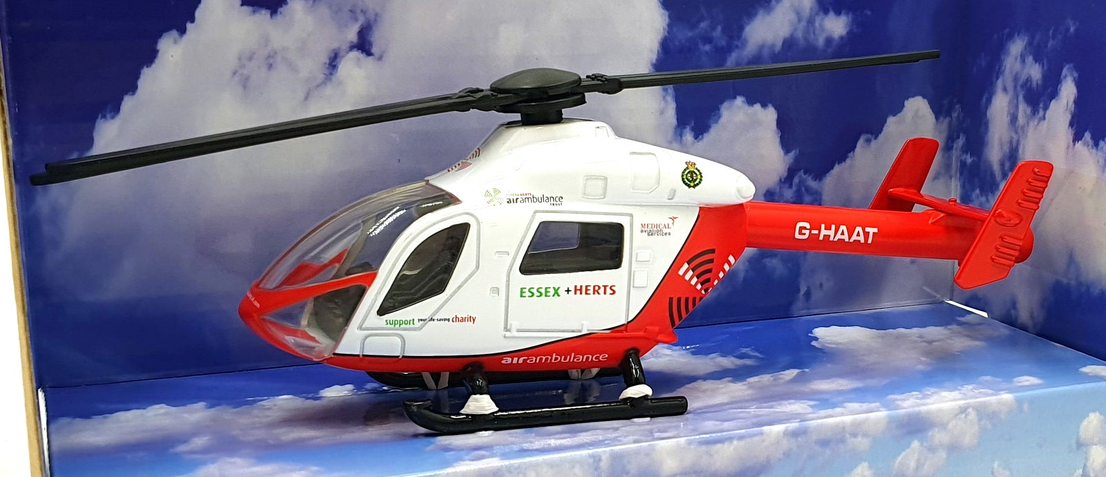 Richmond Toys Appx 15cm Long 323135 - Essex & Herts Air Ambulance Trust - G-HAAT