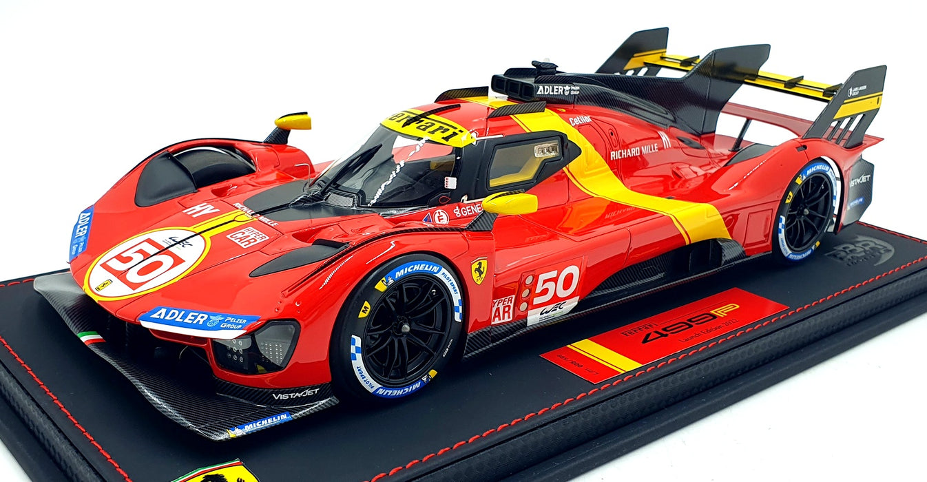 BBR 1/18 Scale P18226 - Ferrari 499P Hypercar 2022 Le Mans #50 Launch