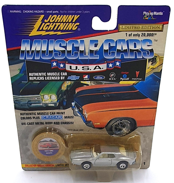 Johnny Lightning 1/64 Scale 202-01 Muscle Cars 1972 AMC Javelin - Silver