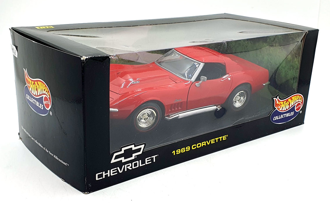 Hot Wheels 1/18 Scale Diecast 21355 Chevrolet Corvette C3 1969 427 Red