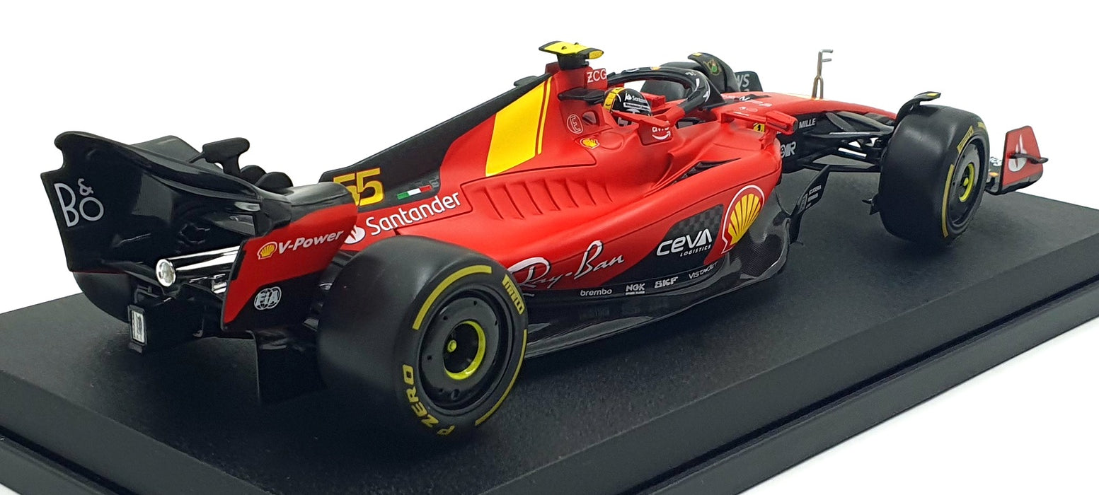 Burago 1/18 Scale 1785010 - Ferrari SF-23 F1 Italy GP 2023 Sainz #55
