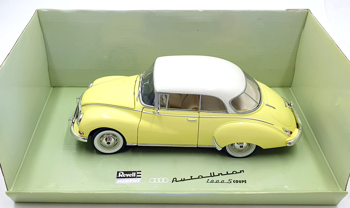 Revell 1/18 Scale Diecast 08410 - Auto Union 1000S Coupe - Yellow/White