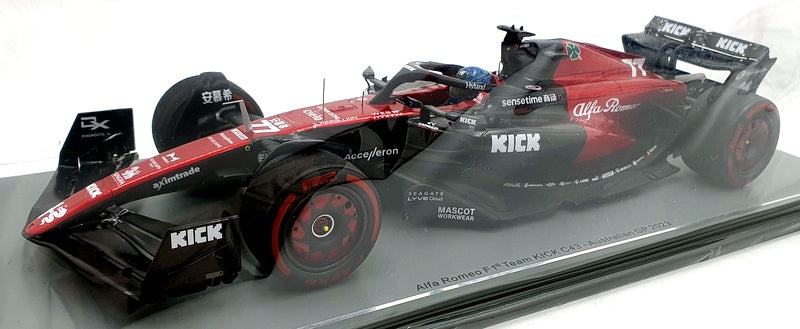 Spark 1/18 Scale 18S878 - Alfa Romeo F1 Kick C43 Australian 2023 #77 V.Bottas