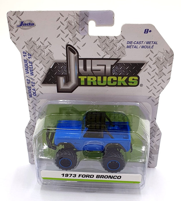 Jada Just Trucks 1/64 Scale 14020 - 1973 Ford Bronco - Blue/Black
