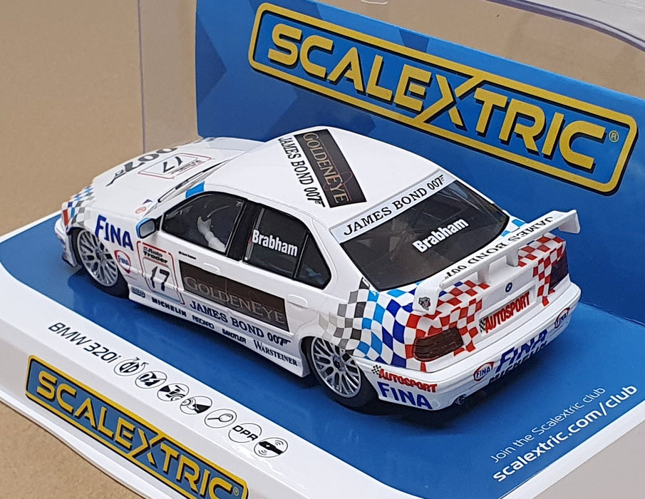 Scalextric 1/32 Scale Slot Car C4574 - BMW 320i #17 BTCC 1995 Brabham - White