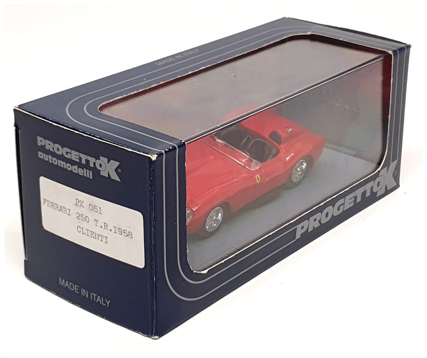 Progetto K 1/43 Scale Diecast PK051 - 1958 Ferrari 250 T.R. Clienti - Red