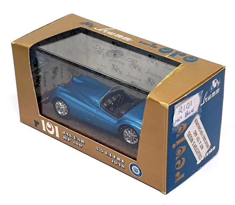Brumm 1/43 Scale R101 - 1948 Jaguar 3.5 Litre HP 160 - Met. Blue