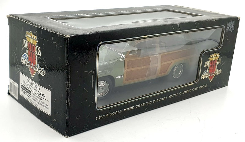 Motorcity Classics 1/18 Scale Diecast 30001 1949 Ford Woody Wagon Light Green