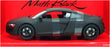 Welly NEX 1/24 Scale Diecast 22493MA-W - Audi R8 - Matte Black