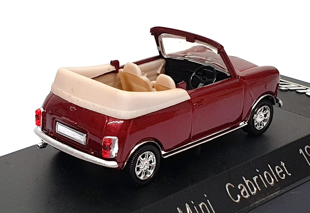 Solido 1/43 Scale Diecast 1537 - 1995 Mini Cabriolet - Met. Dk. Red