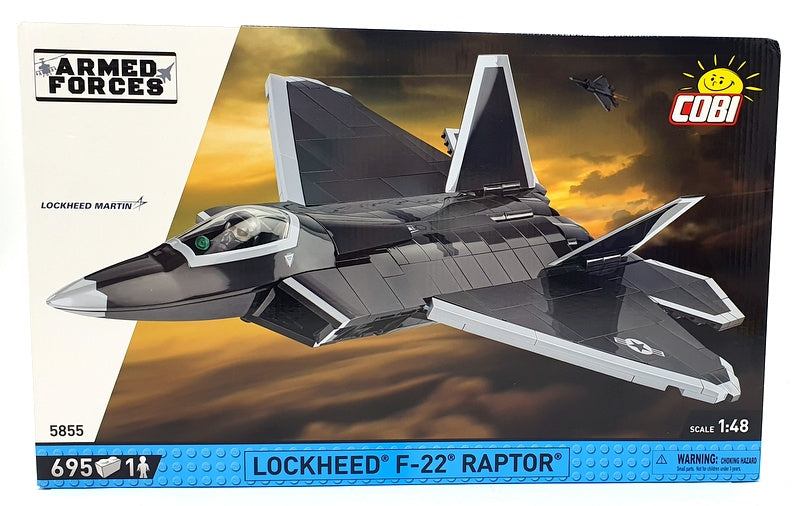 Cobi Bricks 1/48 Scale 5855 - Lockheed F22 Raptor - Armed Forces