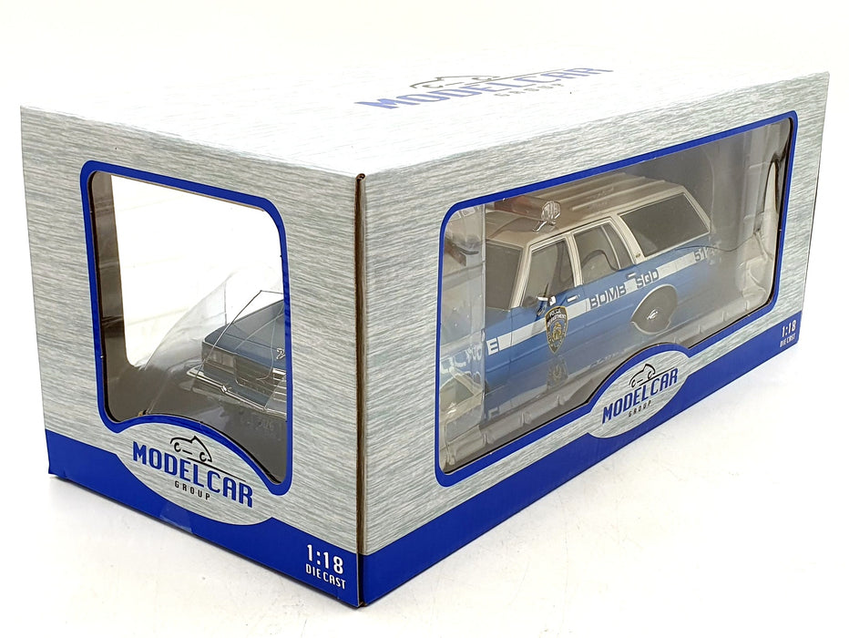 MCG 1/18 Scale Diecast MCG18477 1985 Chevrolet Caprice Estate Wagon Police Blue