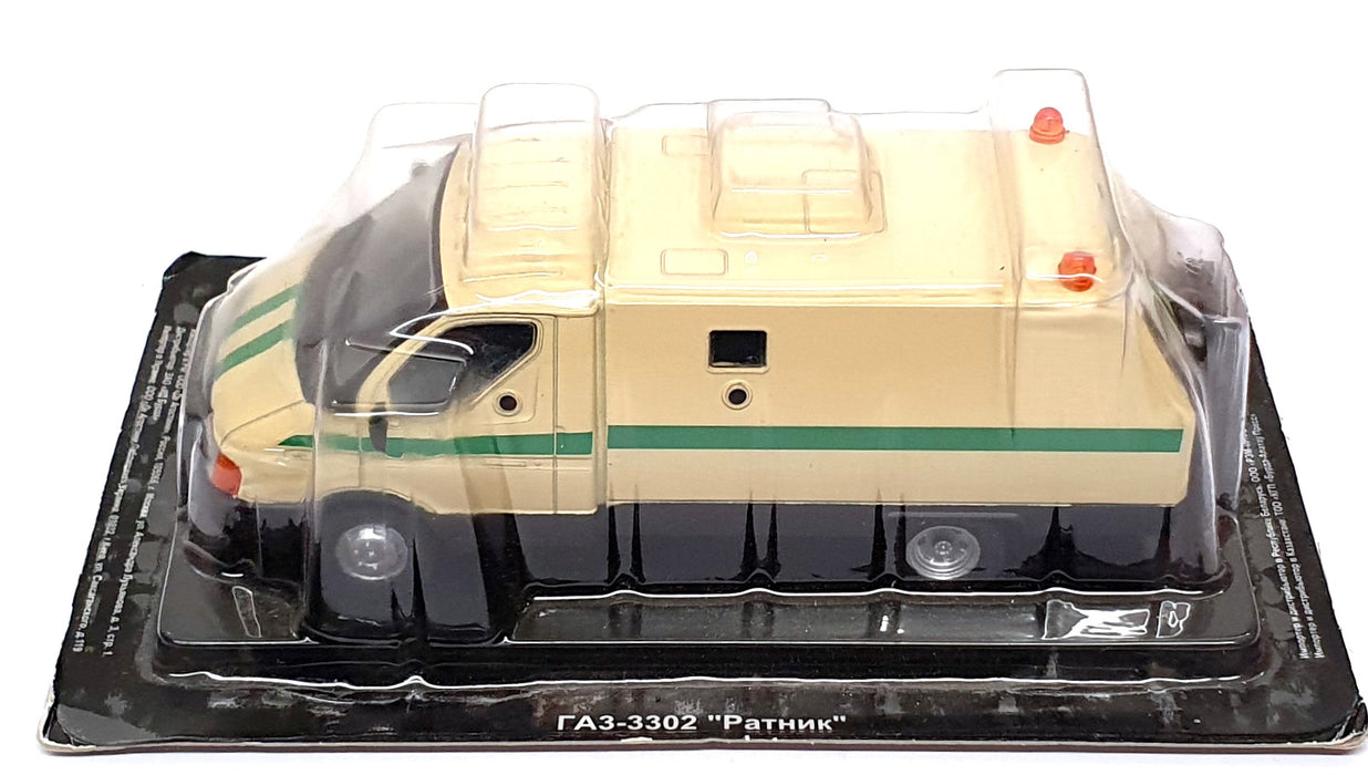 Altaya 1/43 Scale SOV08H - Russian GAZ 3302 Warrior Truck - Cream/Green
