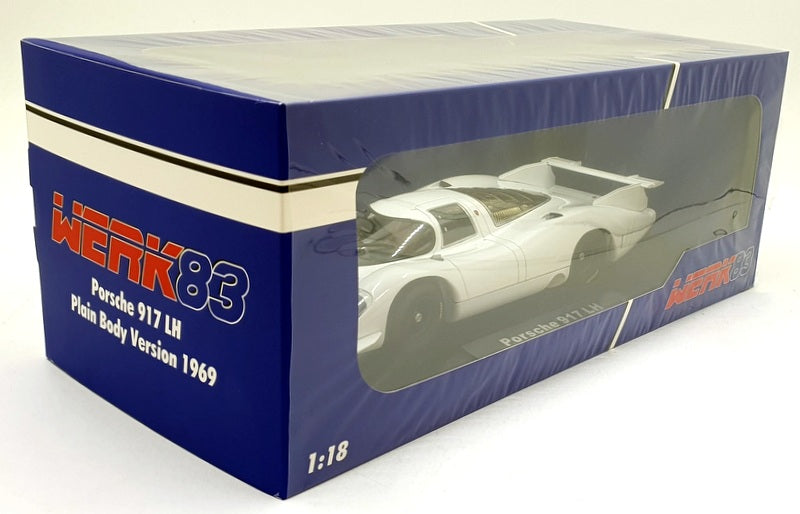Werk83 1/18 Scale W18019007 - Porsche 917 LH - White Plain Body Version 1969