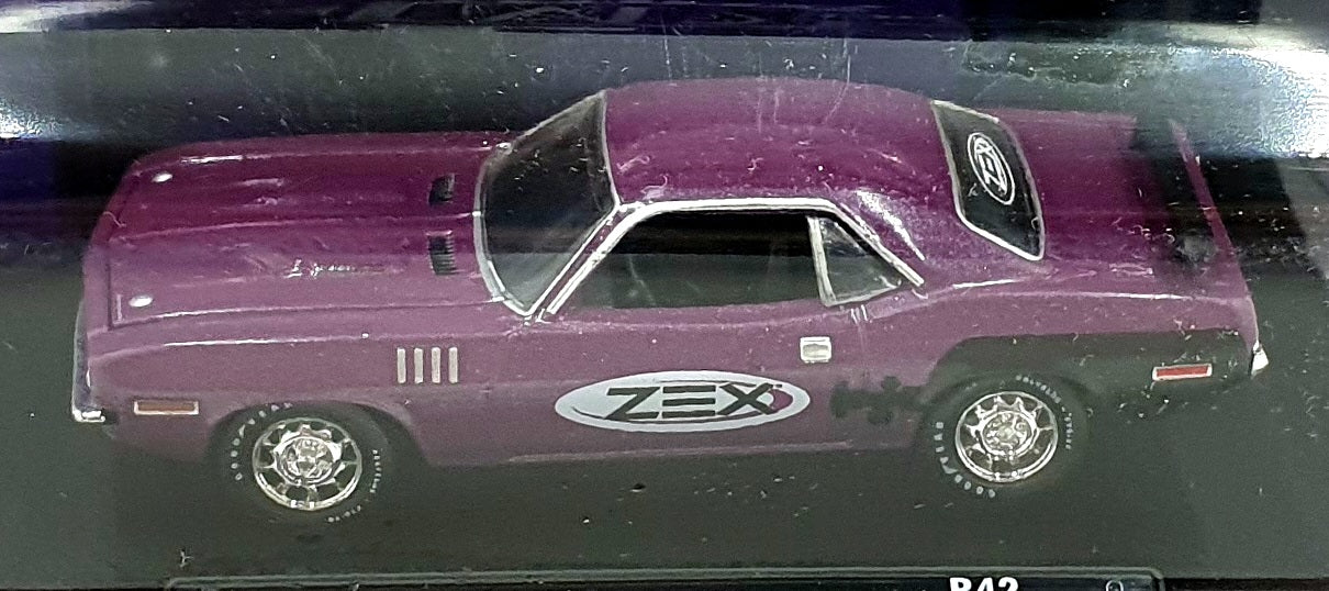 Castline M2 Machines 1/64 Scale R42 - 1971 Plymouth Cuda 383 - Purple