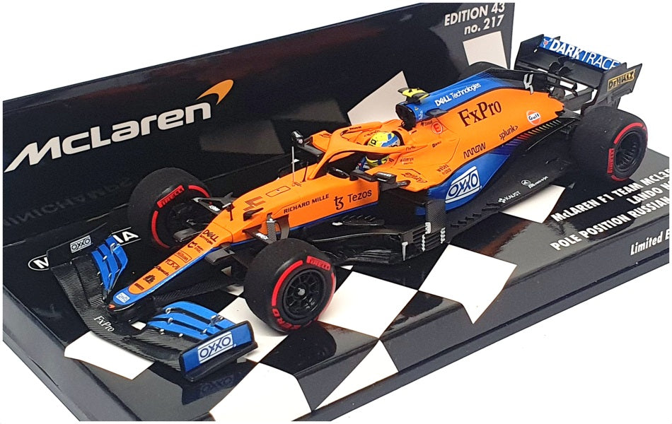 Minichamps 1/43 537 215904 - McLaren F1 MCL35M Pole Pos Russian GP 2021 Norris